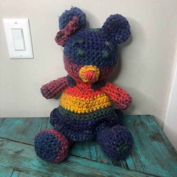 Handmade Crocheted teddy Bear - Picture 2 of 8